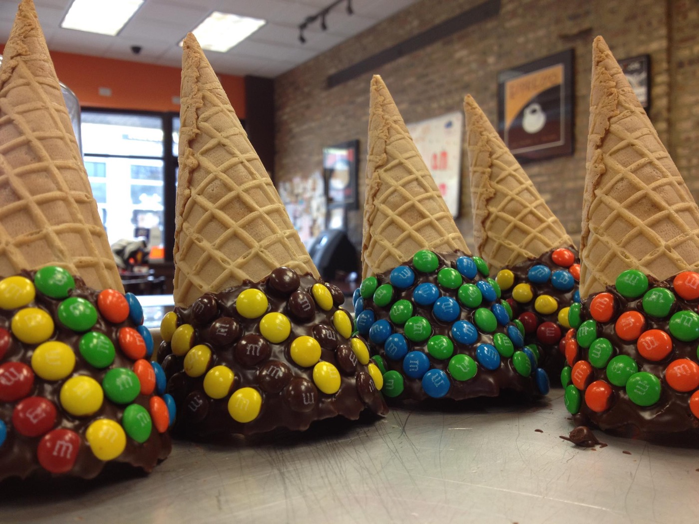 Homemade ice cream at The Original Scoops in Chicago